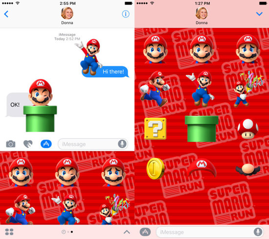 پک استیکر سوپر ماریو(قارچ خور) برای iOS