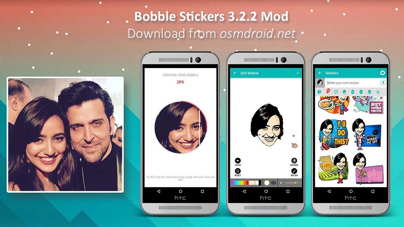 Bobble telegram sticker maker application for Android