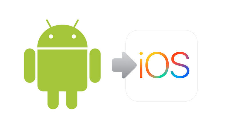 Transfer data from android to iOS with Move To iOS application