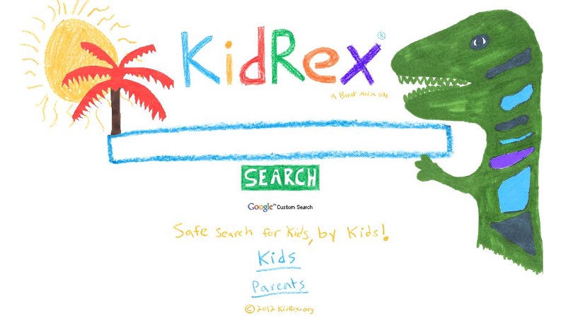 KidRex موتور جستجوی امن گوگل برای کودکان و نوجوانان