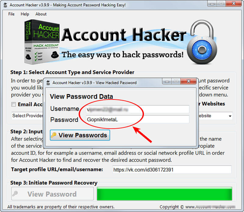 Account Hacker software