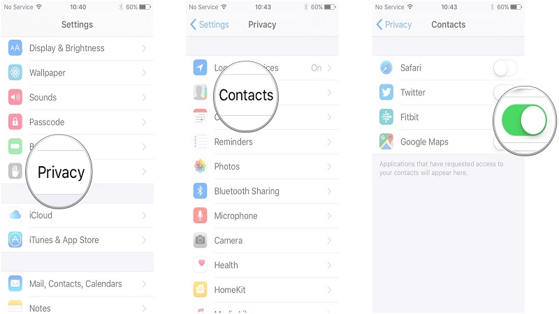 تنظیم کنترل دسترسی اپلیکیشن ها در آیفون