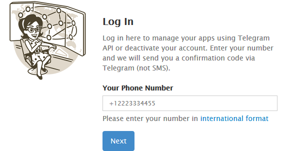 وب سایت حذف اکانت تلگرام