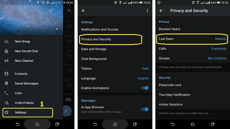 How To Hide Telegram Last Seen And Online Status?