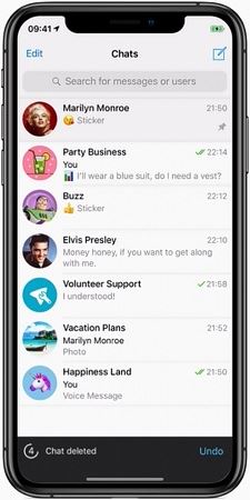 بازگردانی پیام های پاک شده در تلگرام
