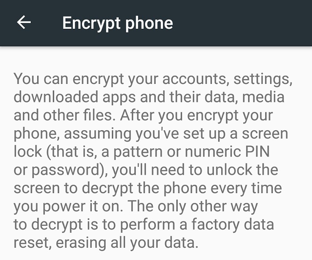 افزایش امنیت اندروید با رمز گذاری گوشی