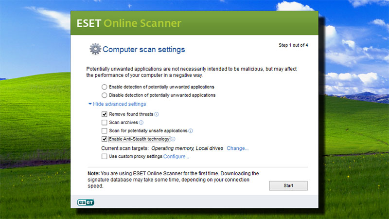 ESET Online Scanner 