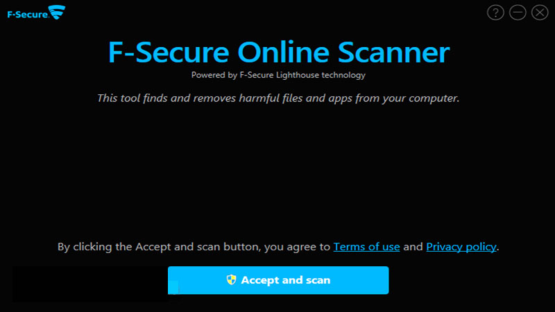 F-Secure’s Online Scanner