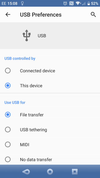 انتقال فایل از گوشی به کامپیوتر با کابل USB