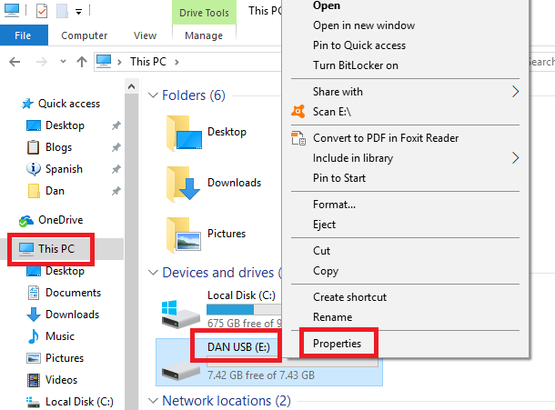 استفاده از Windows Explorer برای بازیابی اطلاعات فلش