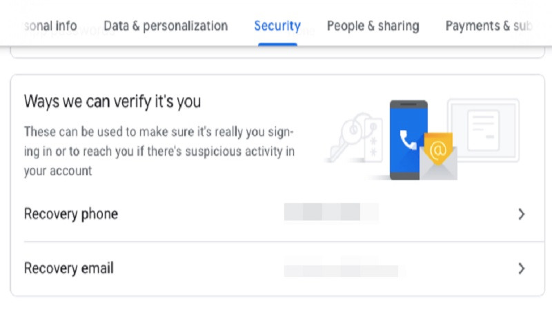 بالابردن امنیت حساب کاربری گوگل