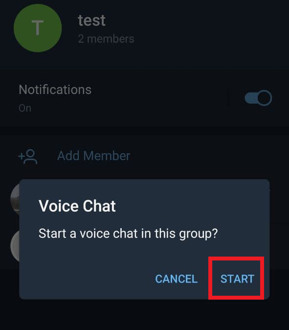 تایید ویس چت گروهی در تلگرام
