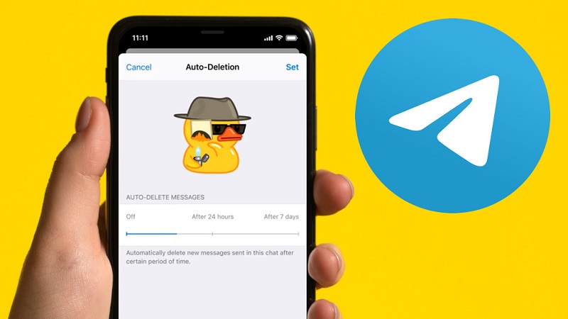 آموزش نحوه حذف خودکار پیام‌ در تلگرام